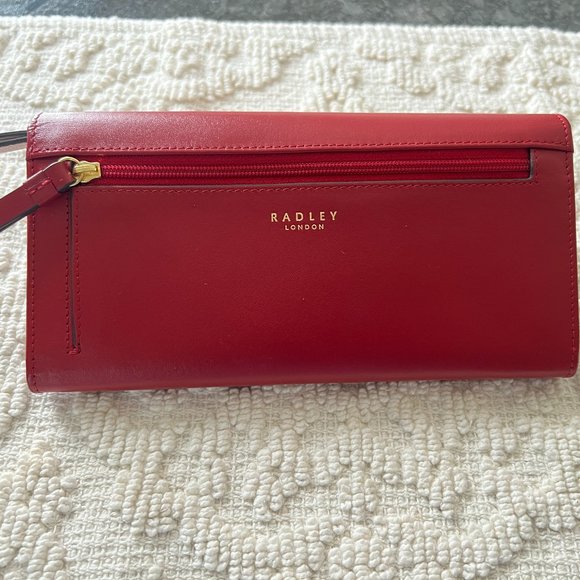 Radley London HERITAGE RADLEY Large Flap Over Matinee Wallet- RED - Picture 4 of 5